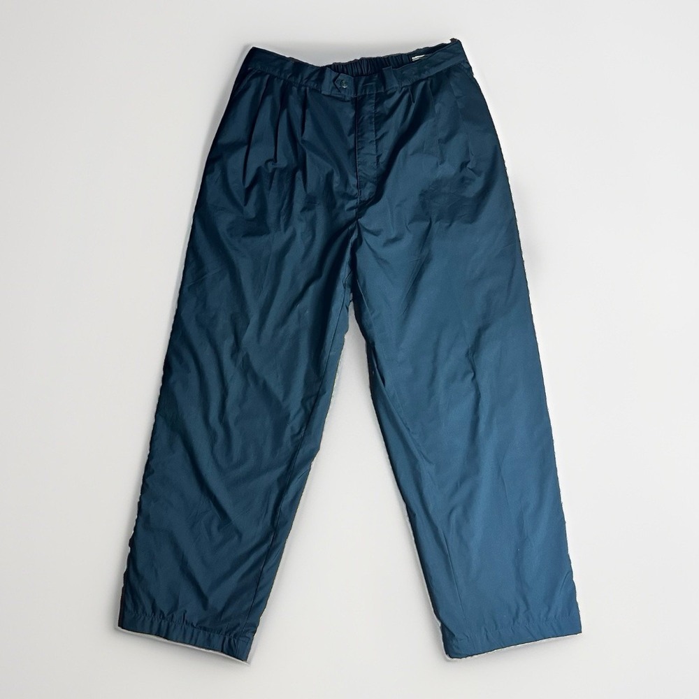 Vintage FootJoy DryJoys Rain Pants Mens Large Black Golfer Packable Waterproof